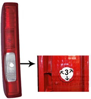 VAN WEZEL 4395933 -  Задний фонарь